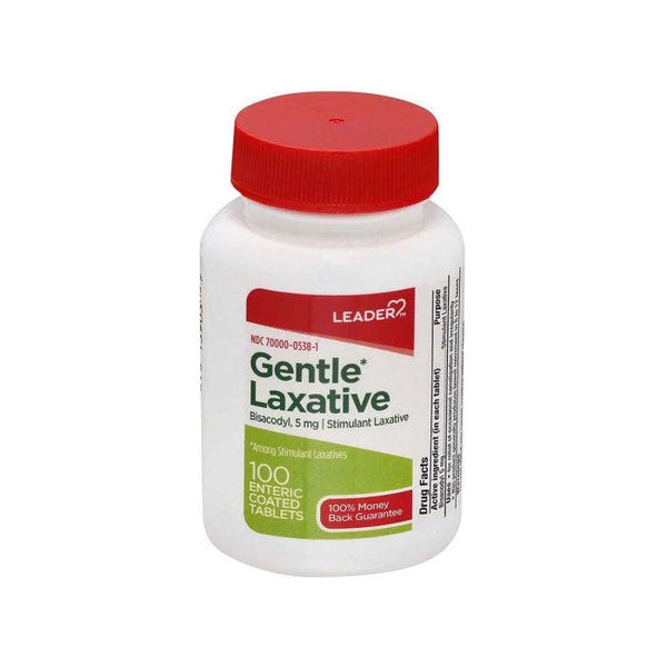 Leader Gentle Laxative Bisacodyl 5mg Tablets 100ct