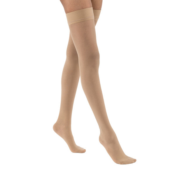 Jobst Ultrasheer Thigh High Closed Toe 30-40 With Silicone Band Natural