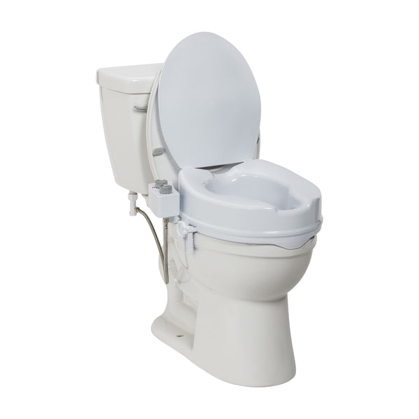 Drive Medical PreserveTech Raised Toilet Seat with Bidet, Ambient Water
