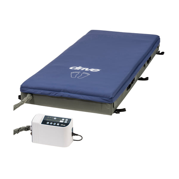 Drive Medical Med-Aire Edge Alternating Pressure & Low Air Loss Mattress Replacement System, Digital Control