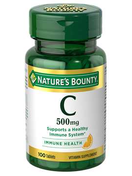 Nature's Bounty Vitamin C 500 mg 100 Tablets