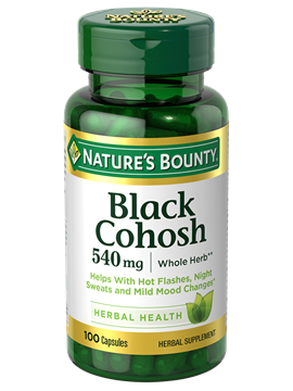 Nature's Bounty Black Cohosh 540 mg Capsules
