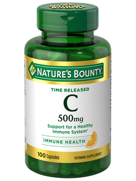 Nature's Bounty Vitamin C 500 mg 100 Capsules