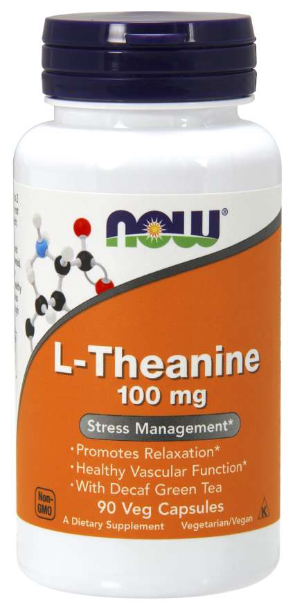 Now Theanine 100mg 100 Vegetable Capsules