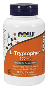 Ahora l-triptophan 500mg 120 cápsulas vegetales