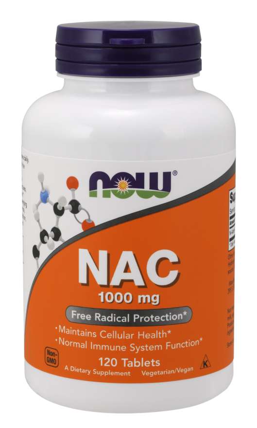Now N-Acetyl-Cysteine 1000 mg 120 Tablets