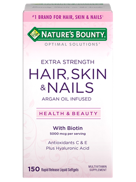 Nature's Bounty Extra Strength Hair, Skin & Nails 150 Softgels