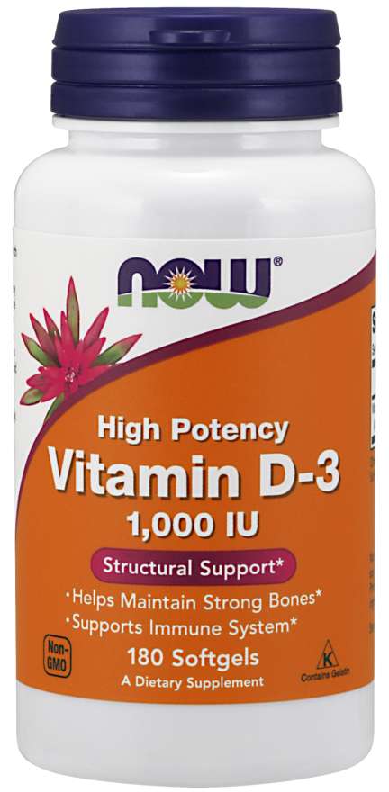Now Vitamin D-3 1000 Iu Softgels