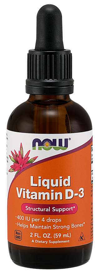 Now Vitamin D-3 Liquid 2 Fl Oz