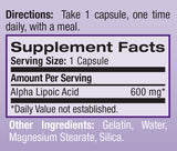 Natrol Alpha Lipoic Acid 600mg 30 Capsules
