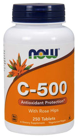 Now Vitamin C-500 250 100 Tablets