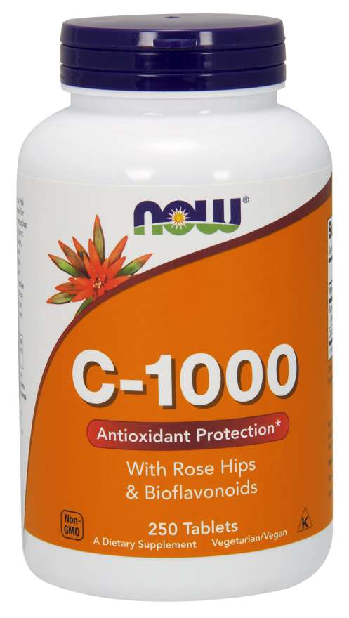 Now Vitamin C-1000 with Rose Hips 100 Tablets