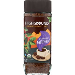 Highground Organic Instant Regular Coffee, 3.53