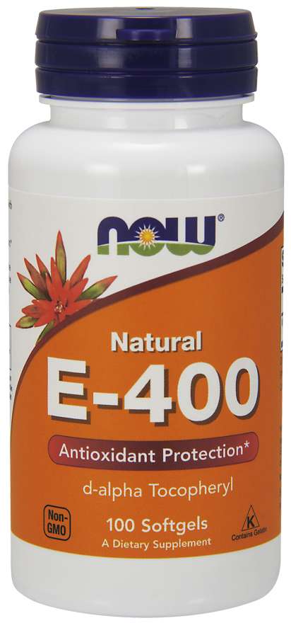 Now Vitamin E-400 D-Alpha Tocopheryl 250 Softgels