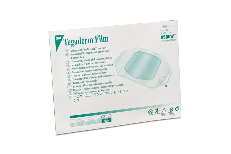 Tegaderm Film REF 9506W. 4 in x 4 3/4 in