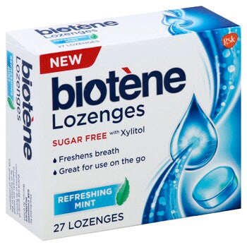 Biotene Dry Mouth Lozenges, Refreshing Mint, 27 Count