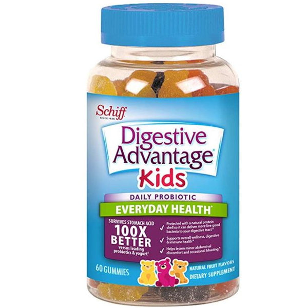 Digestive Advantage Kids Daily Probiotic Gummies - Survives Better than 50 Billion - 60 count