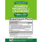 Nature's Truth Women's Probiotic + Cranberry 40 Vegetarian Capsules