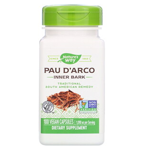 Nature's Way, Pau D'Arco Inner Bark, 1,090 mg, 100 Vegan Capsules