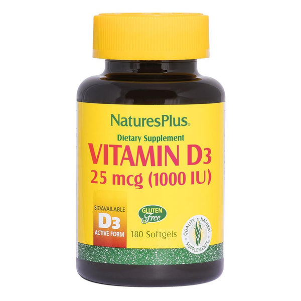 Nature's Plus Vitamin D3 1000 IU Softgels