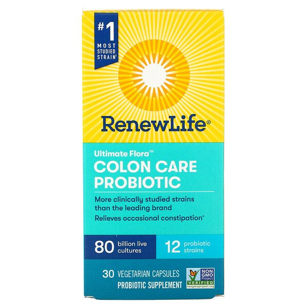 Renew Life Ultimate Flora Extra Care Probiotic 80 Billion 30 Capsules