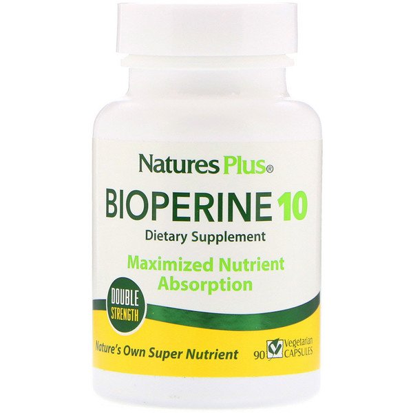 Nature's Plus Bioperine 10 Cápsulas vegetarianas