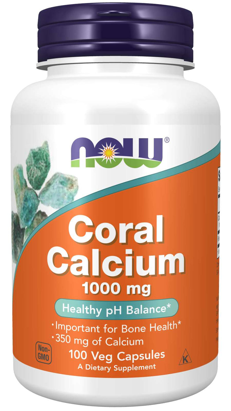 Ahora Coral Calcium 1000 mg de cápsulas vegetales