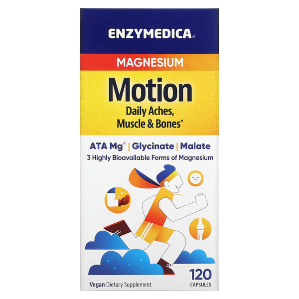 Enzymedica Magnesium Motion 120 Capsules