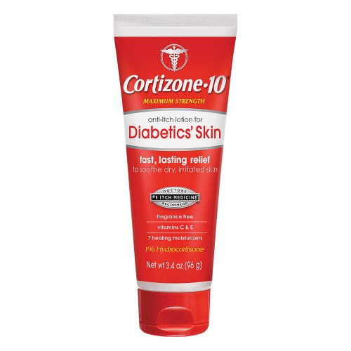 Cortizone 10 Maximum Strength Anti Itch Lotion for Diabetics' Skin, 3.4 Oz