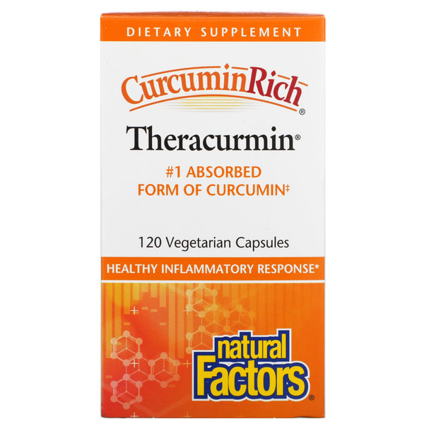 Natural Factors Curcuminrich Theracurmin 120 Vegetable Capsules