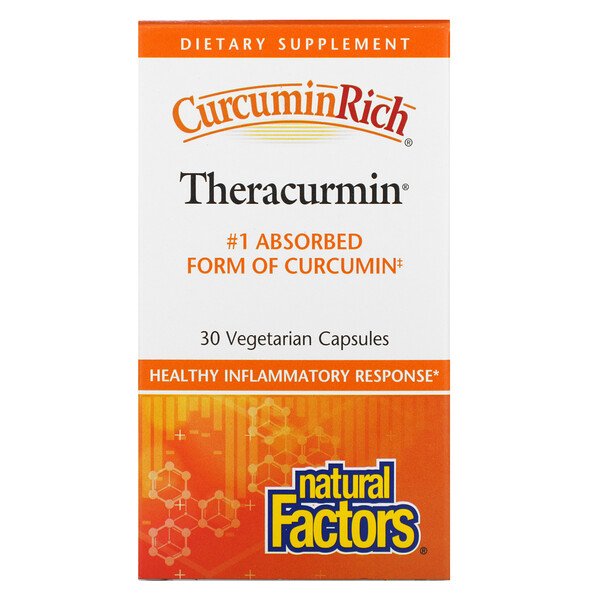 Natural Factors Curcuminrich Theracurmin 30 Vegetable Capsules