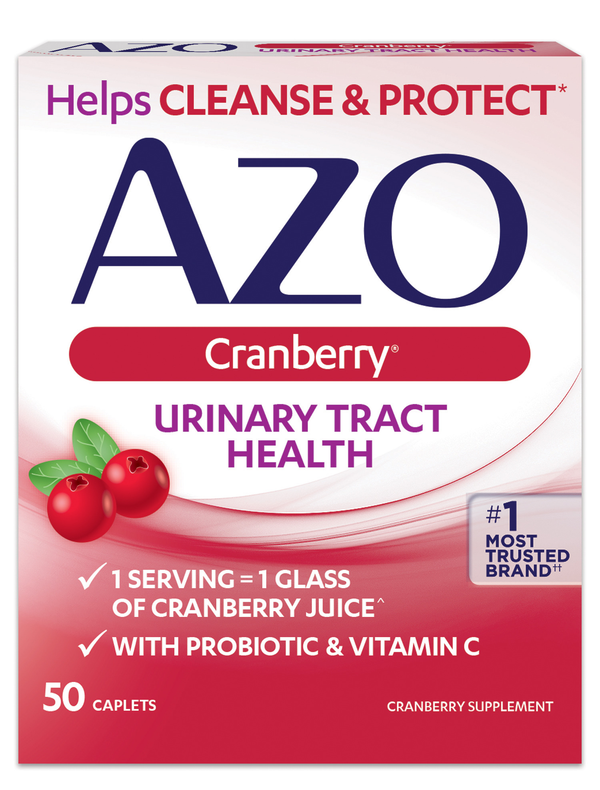AZO Cranberry Caplets, Urinary Tract Health, Helps Cleanse & Protect, 50 ct