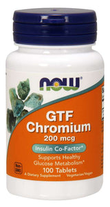 Now Gtf Chromium 200Mcg 100 Tablets
