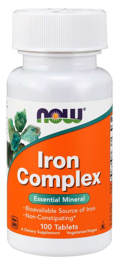Now Iron Complex 100 Vegetable Capsules
