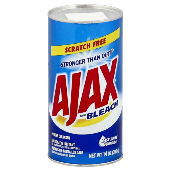 Limpiador de polvo de Ajax con blanqueador, 14 oz