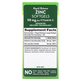 La verdad de la naturaleza zinc con vitamina C 50mg 120 Softgels