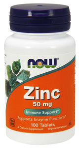 Now Zinc Gluconate 50mg 100 Tablets