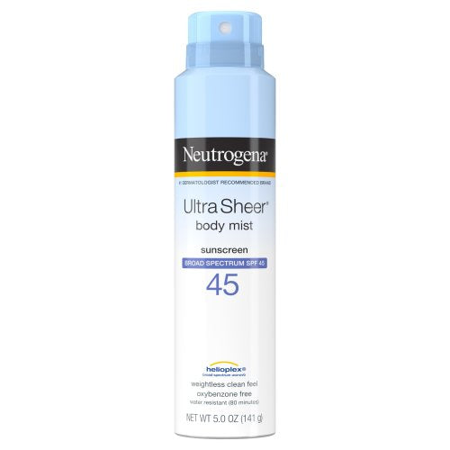 Neutrogena Ultra Sheer Body Mist Sunscreen, SPF 45, 5 Fl Oz