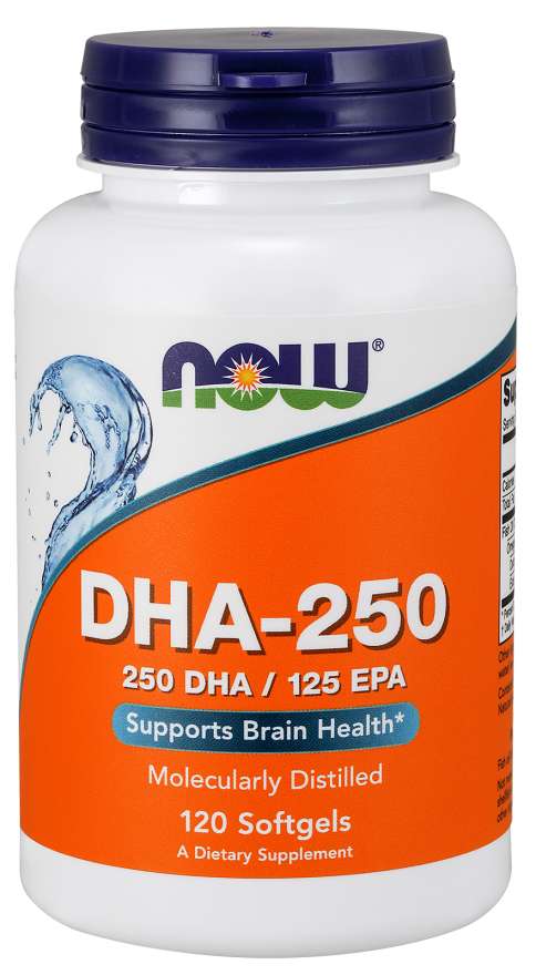 Now DHA- 250mg 120 Softgels