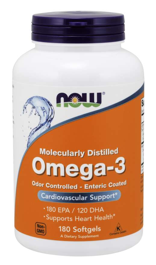 Now Omega-3 Enteric 180 Softgels