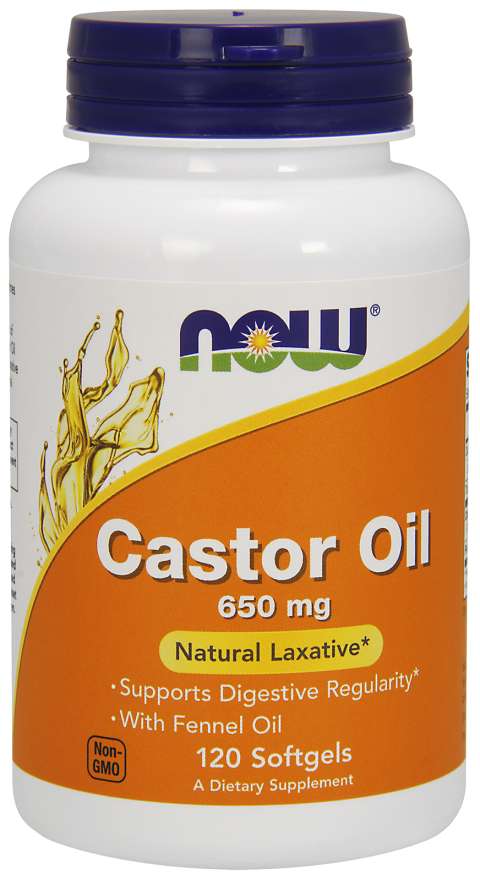 Now Castor Oil 650mg
