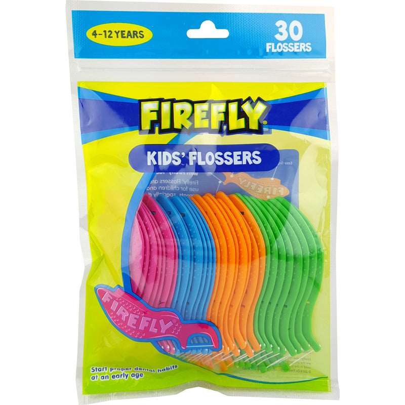 Firefly Kids Flossers - 30 Flossers