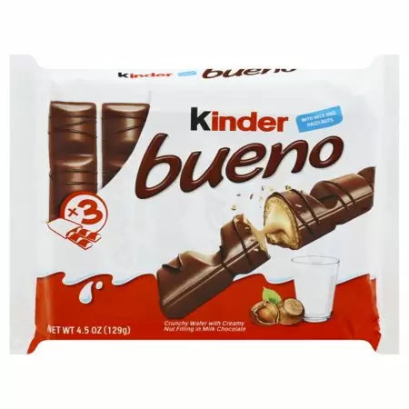 Barras de Buena Kinder 5 CT Milk & Hazelnuts 4.5oz