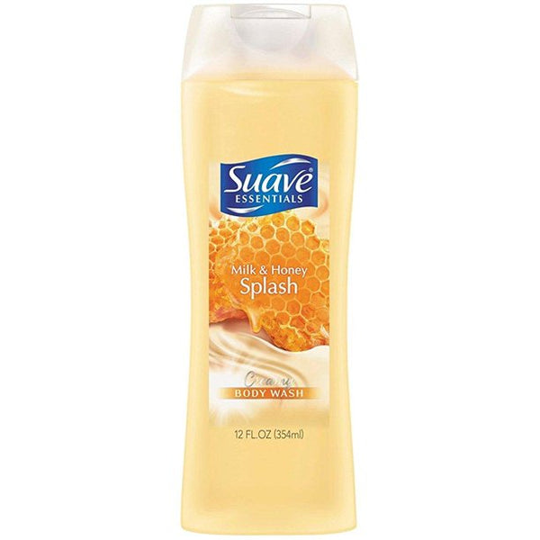 Suave Naturals Creamy Body Wash Milk & Honey Splash 12 oz