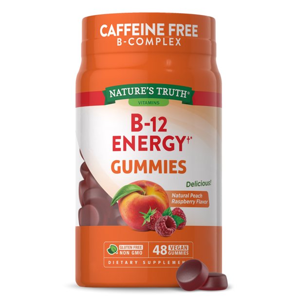 La verdad de la naturaleza B-Energizadas + B vitaminas L-carnitina Ashwagandha 48 gommies