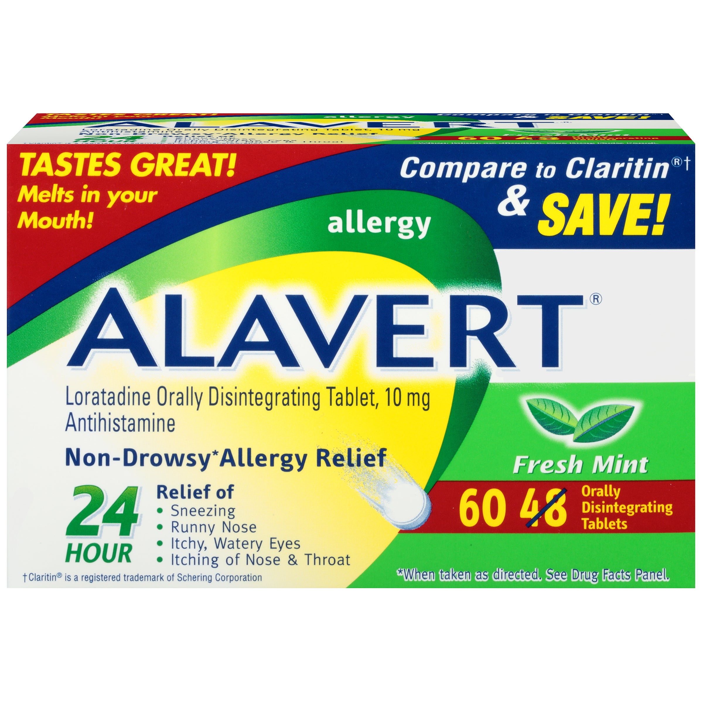 Alavert 24 Hour Orally Disintegrating Tablets Citrus Burst 18 Tablets ...
