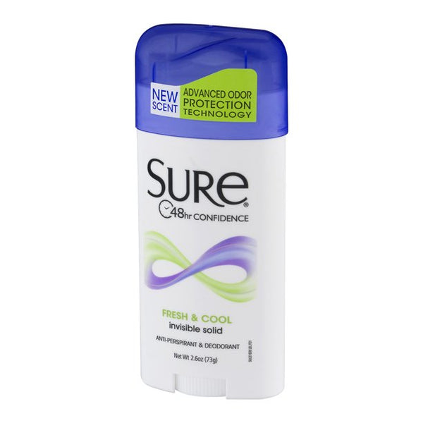 Sure Deodorant Invisible Solid Fresh 2.6Oz