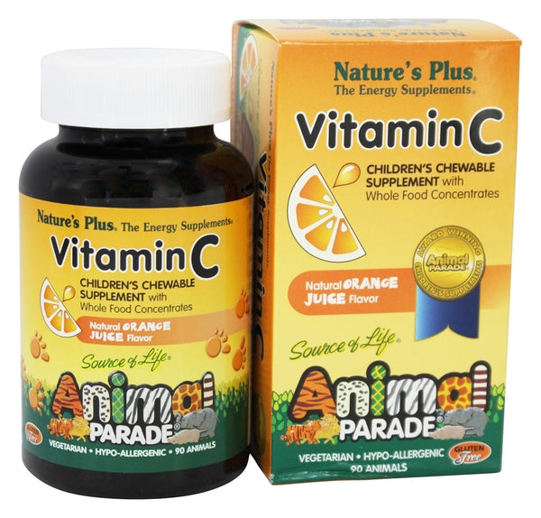 Nature's Plus - Animal Parade Vitamin C Orange Juice Chewable Tablets