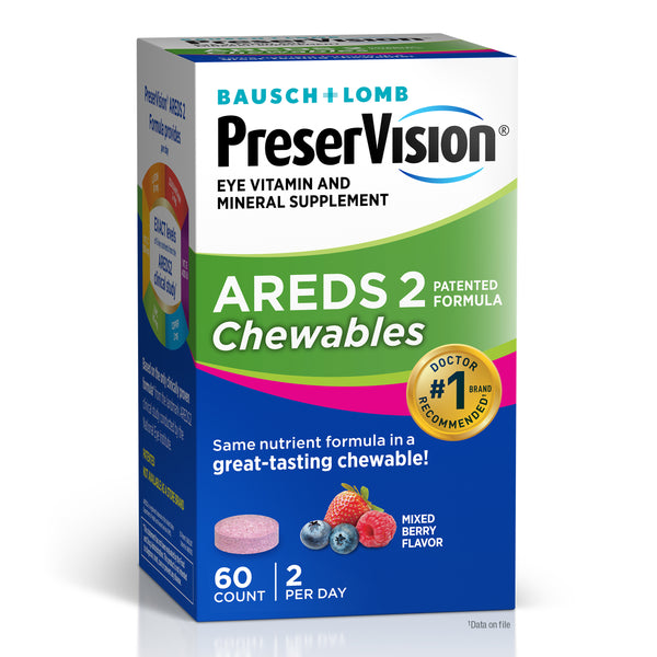 PreserVision AREDS 2 Formula Vitamin & Mineral Supplement 60 ct Chewables