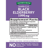 Nature's Truth Sambucus Black Elderberry 100 Cápsulas